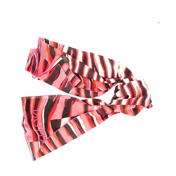 Louis Vuitton Zebra Print Scarf in Multicolor Silk - Picture 6 of 6
